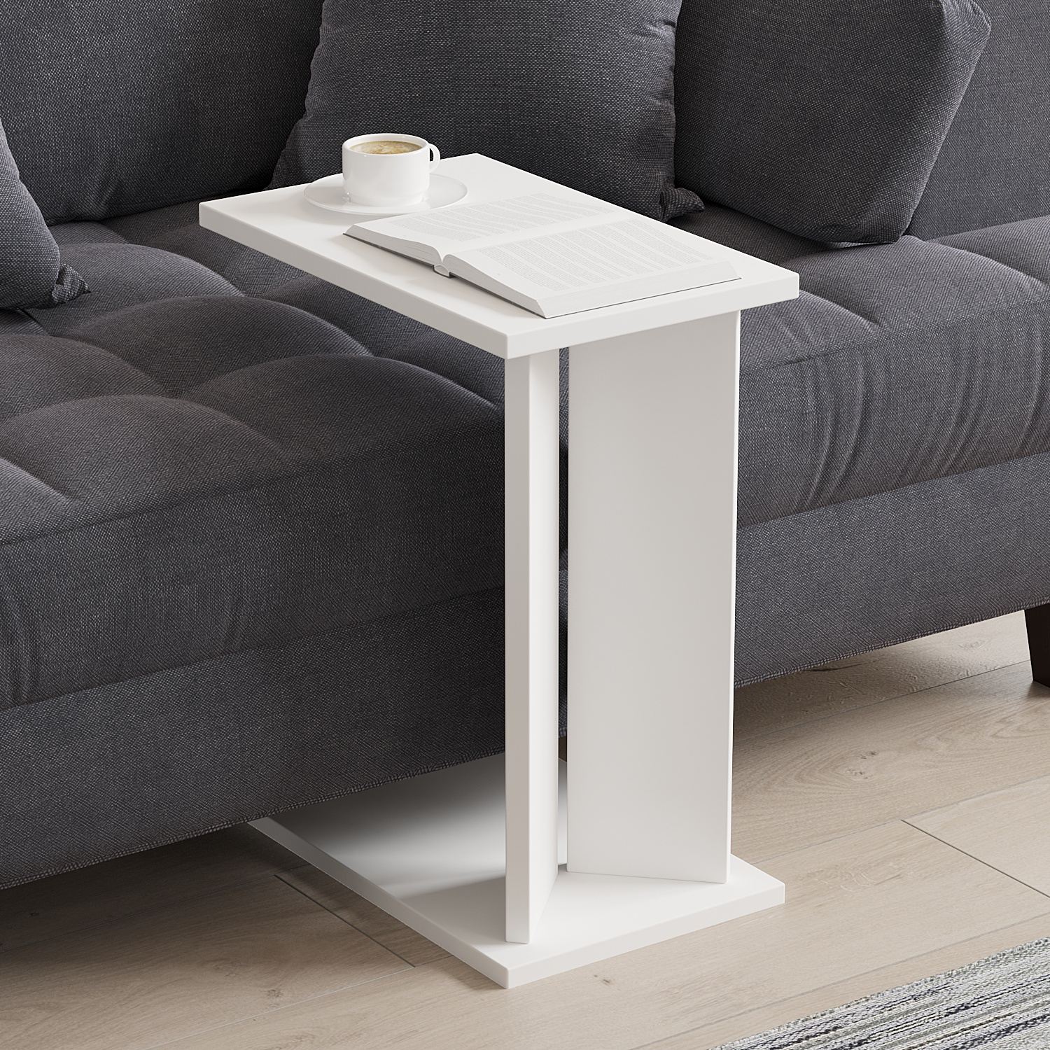 835PUQ635720-201.jpg Lun - White – Софа маси - Image 1