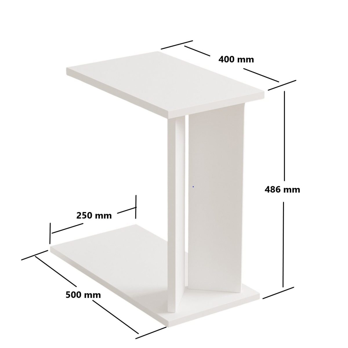 Lun - White – Софа маси - Image 3