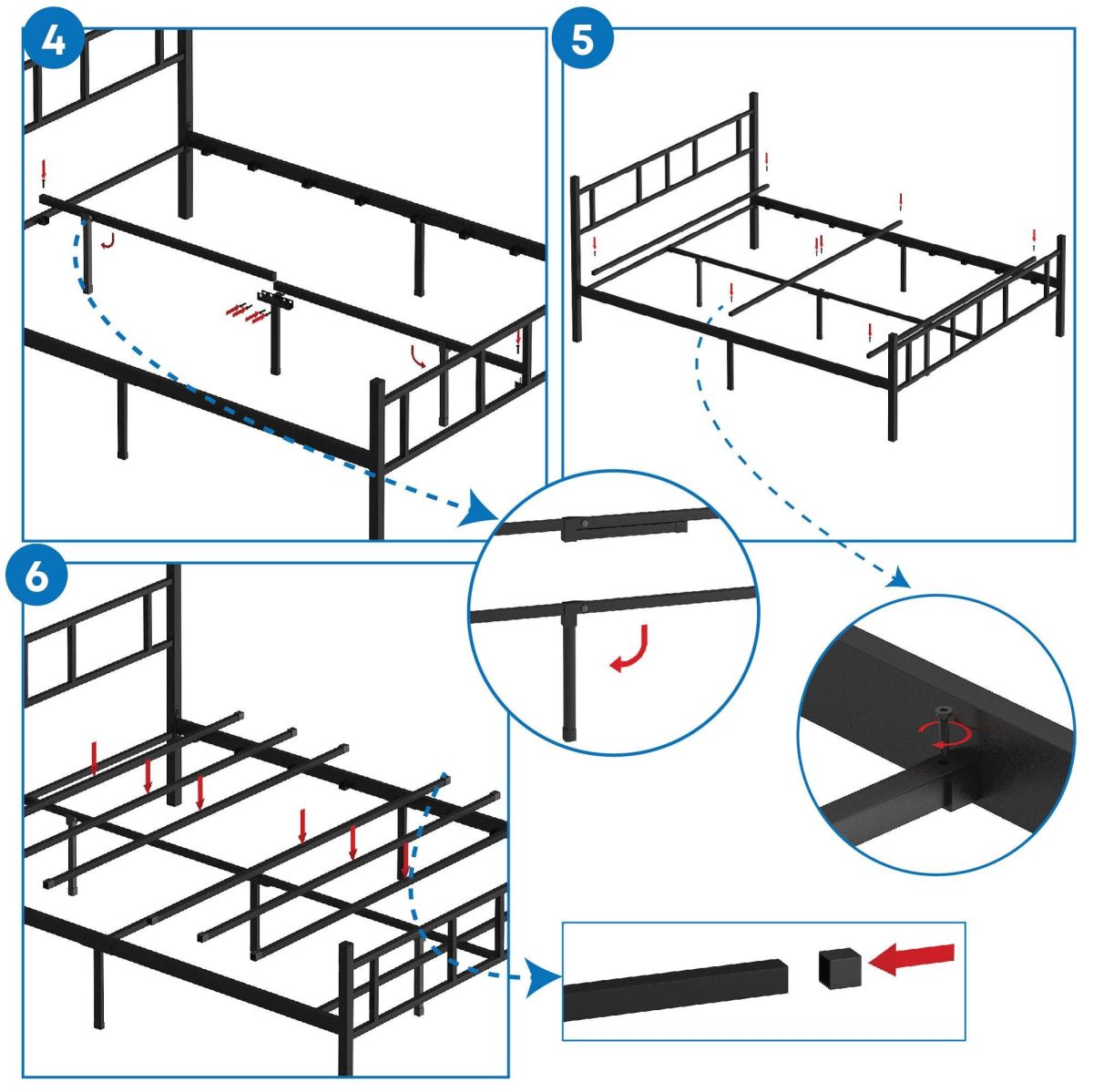 Akın - Black 160x200 – Дупли кревет - Image 7
