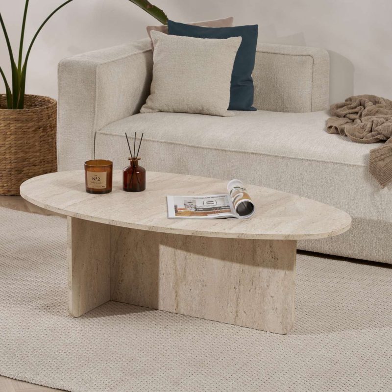 Orba - Travertine – Маса за кафе