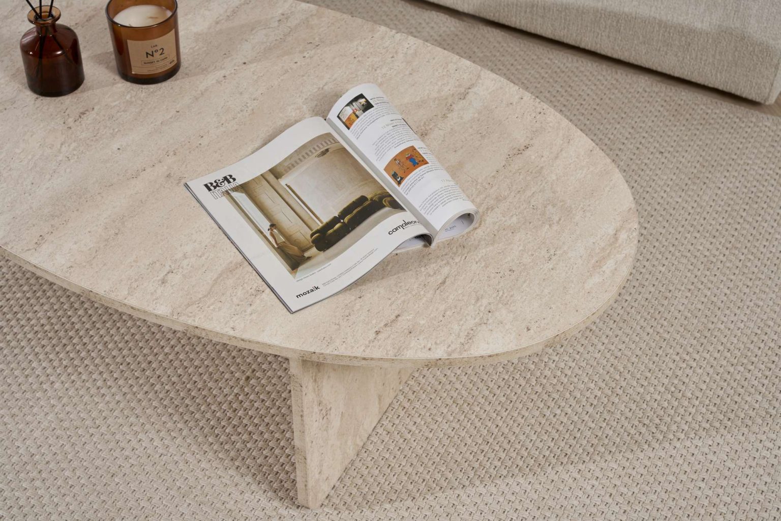 Orba - Travertine – Маса за кафе - Image 6