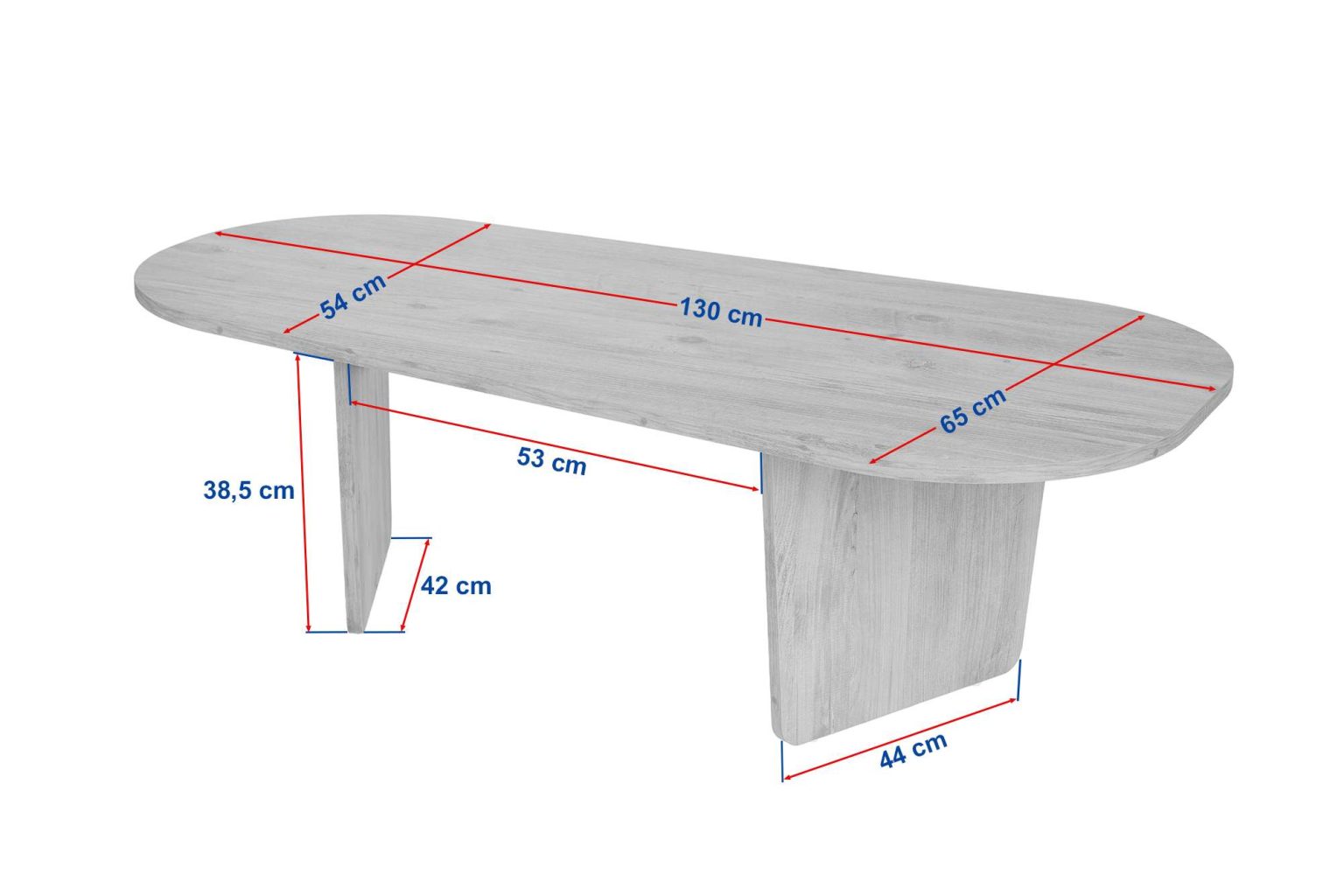Ovalis - Travertine – Маса за кафе - Image 8
