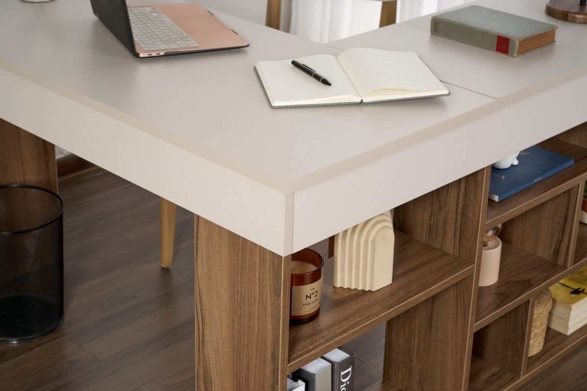 Vesper - Cashmere, Walnut – Канцелариско биро - Image 5