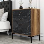 Lizbon 541 - Walnut, Black – Комода