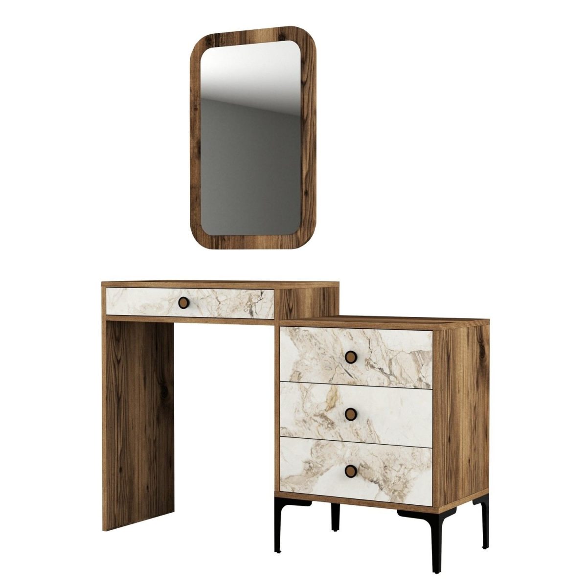 Lizbon 545 - Walnut, White – Шминкерница - Image 6