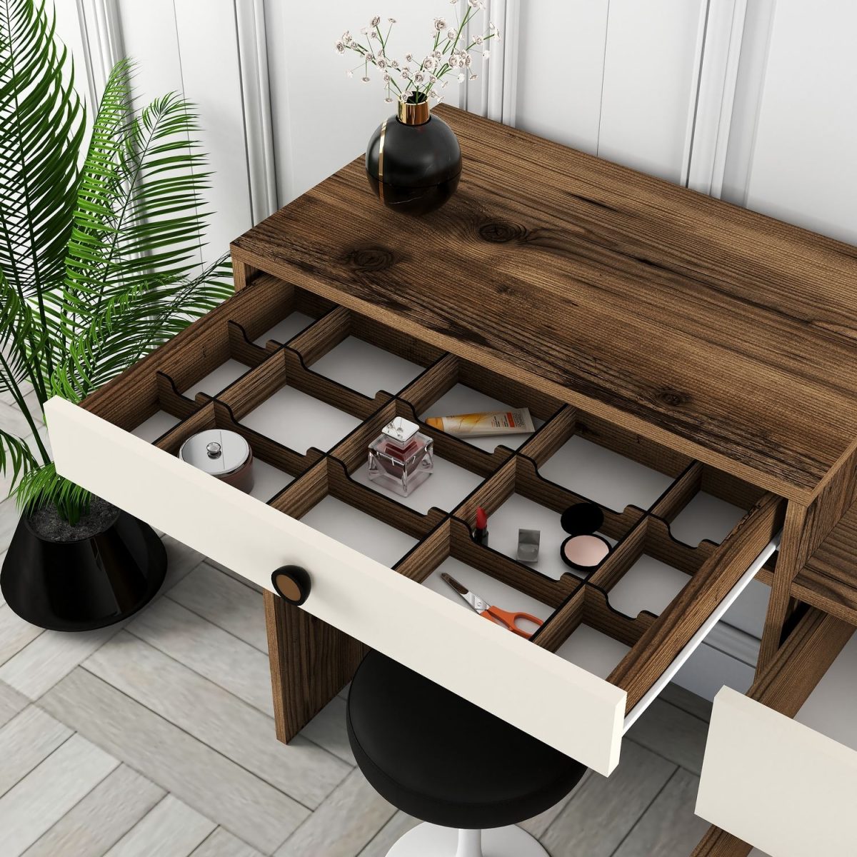 Lizbon 547 - Walnut, Cream – Шминкерница - Image 5