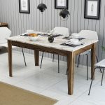 Milan 515 - Walnut, White – Трпезариска маса