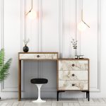 Lizbon 552 - Walnut, White – Шминкерница