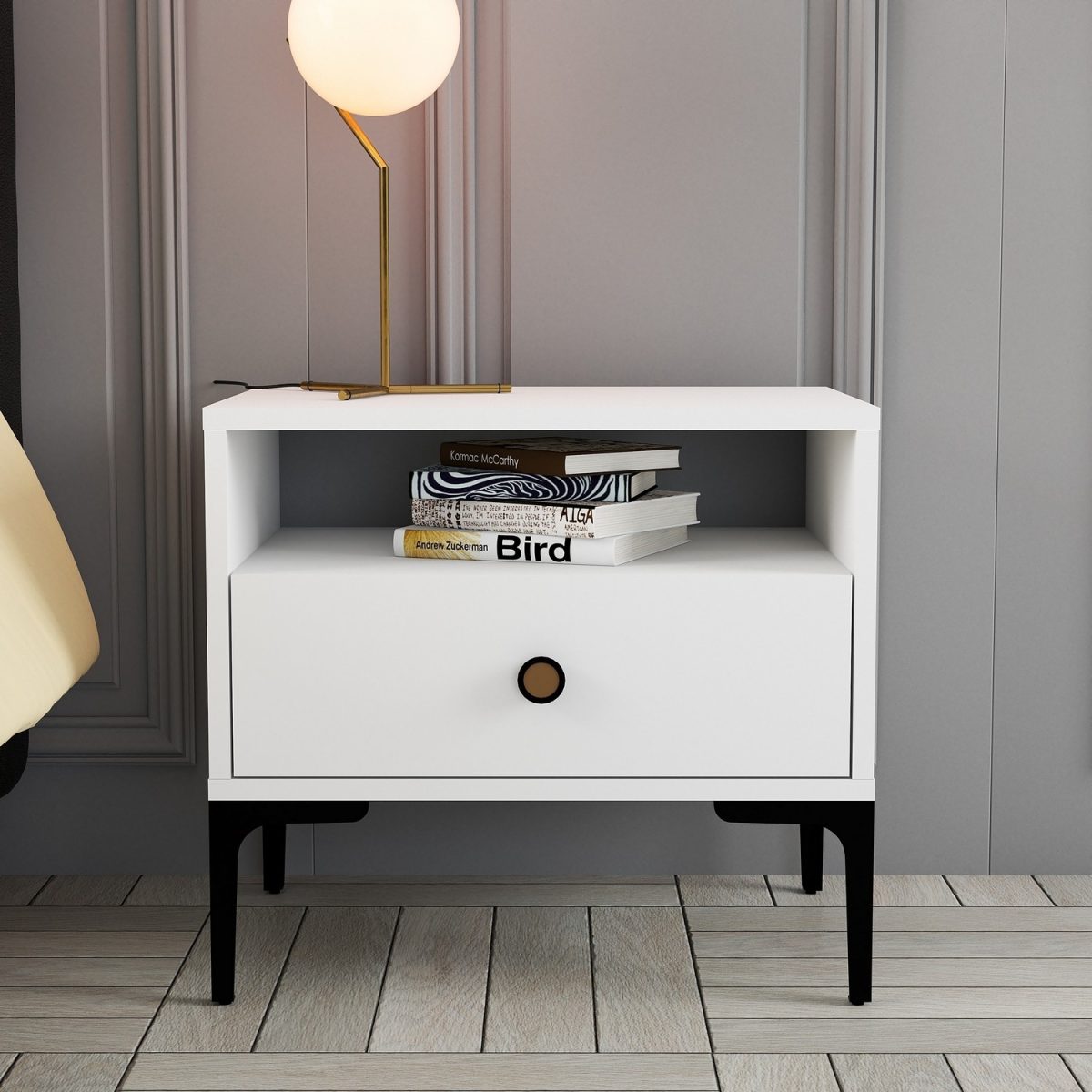 Lizbon 535 - White – Ноќна масичка - Image 2