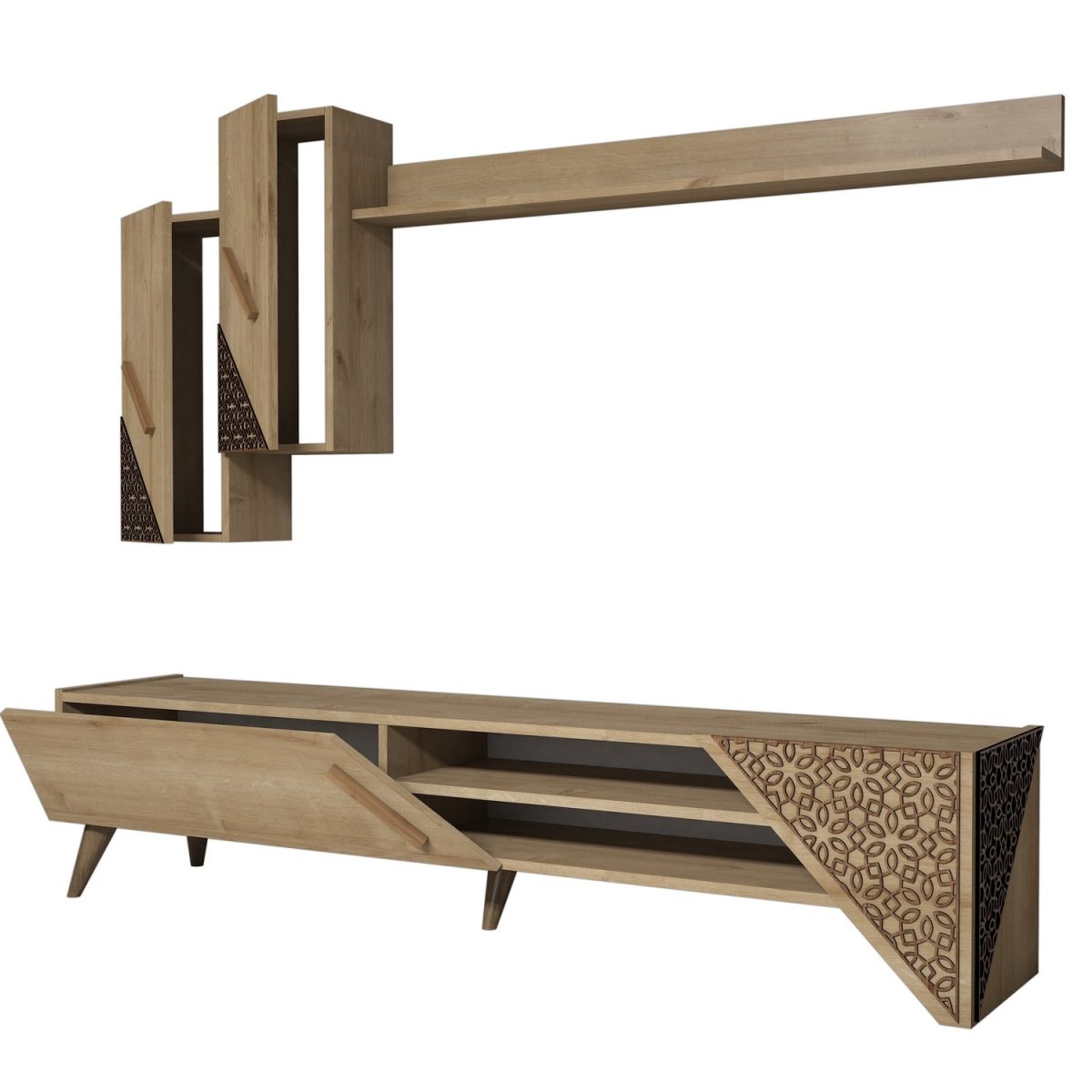 Beril - Oak – ТВ комода - Image 4