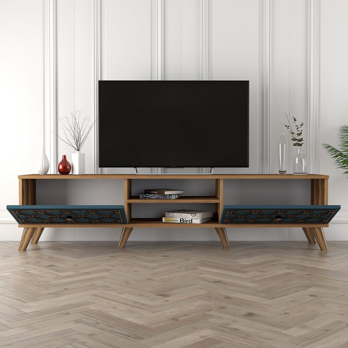 Class - Walnut, Chalcedony – ТВ комода - Image 3