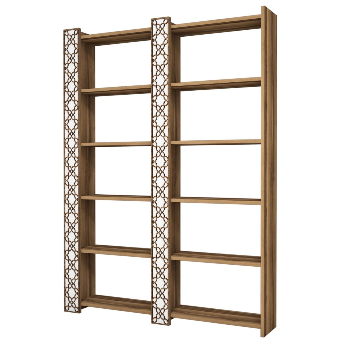 City 2 - Walnut, White – Полица за книги - Image 3