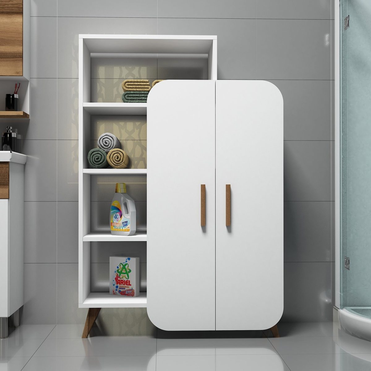 Form - White – Полица за книги - Image 3