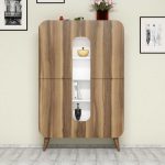 Mine - Walnut, White – Повеќе наменска комода