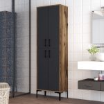 Berlin A - Walnut, Anthracite – Повеќе наменска комода