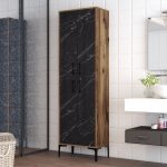 Berlin A - Walnut, Black Marble – Повеќе наменска комода