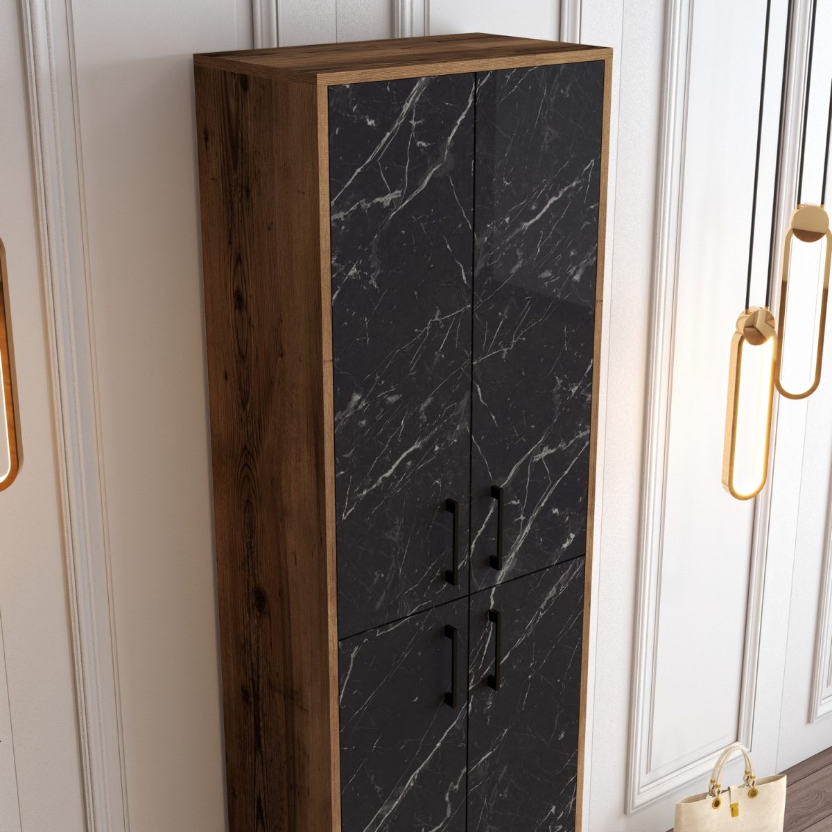 Berlin A - Walnut, Black Marble – Чевларник - Image 4