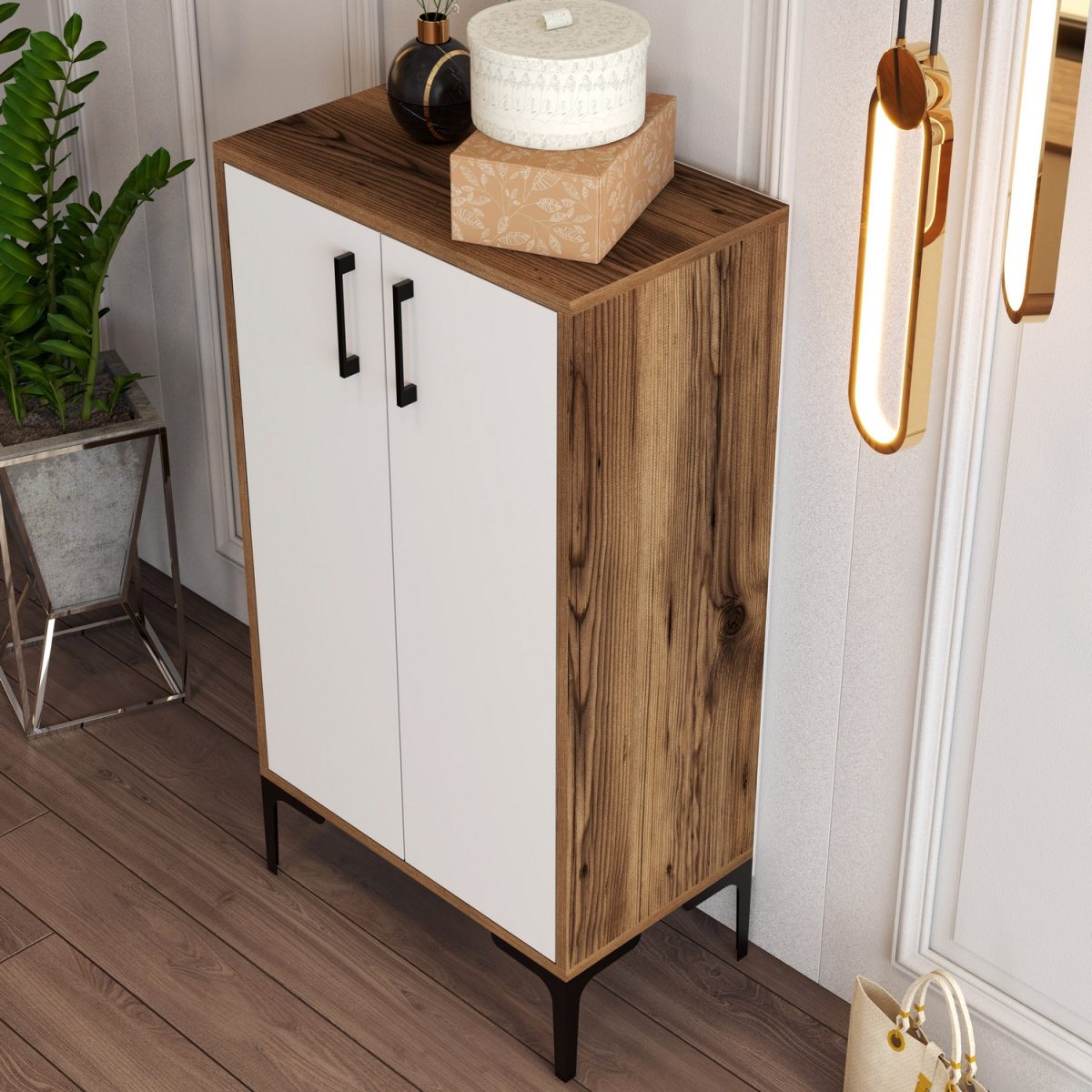 Prag - Walnut, White – Чевларник - Image 4