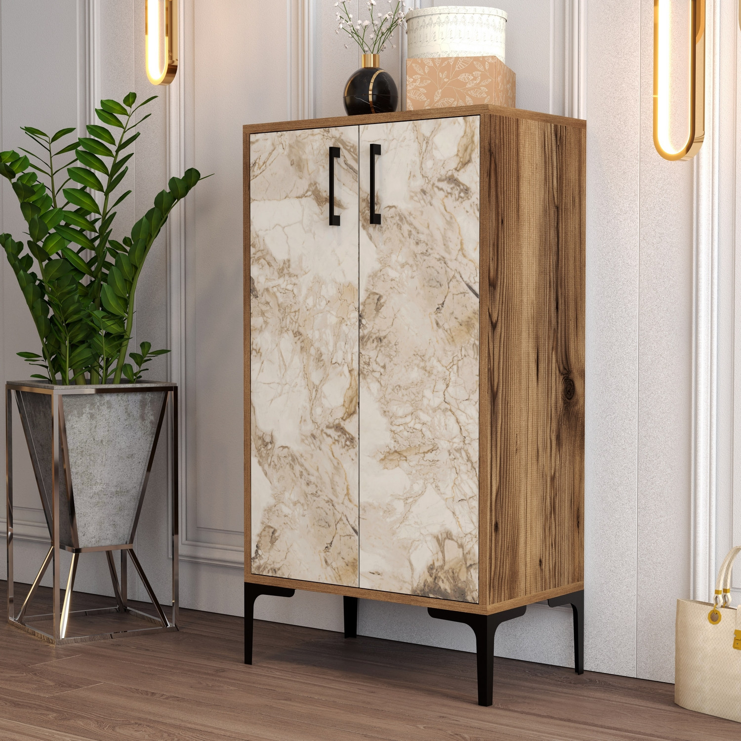 845HCT411120-201.jpg Prag - Walnut, White Marble – Чевларник - Image 1