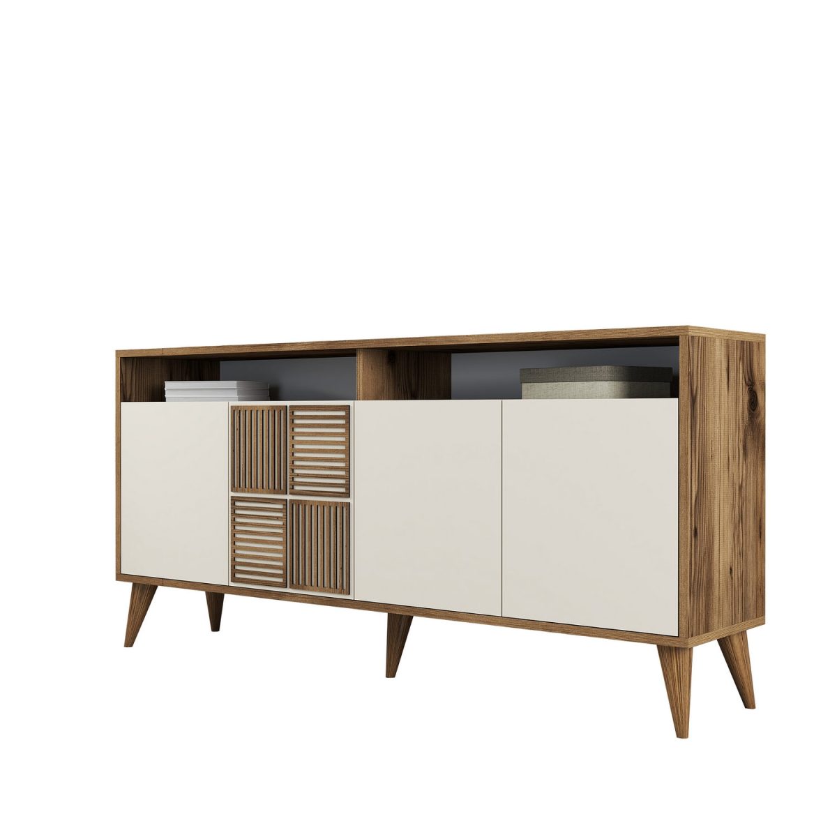 Milan 160 - Walnut, Cream – Конзола - Image 6