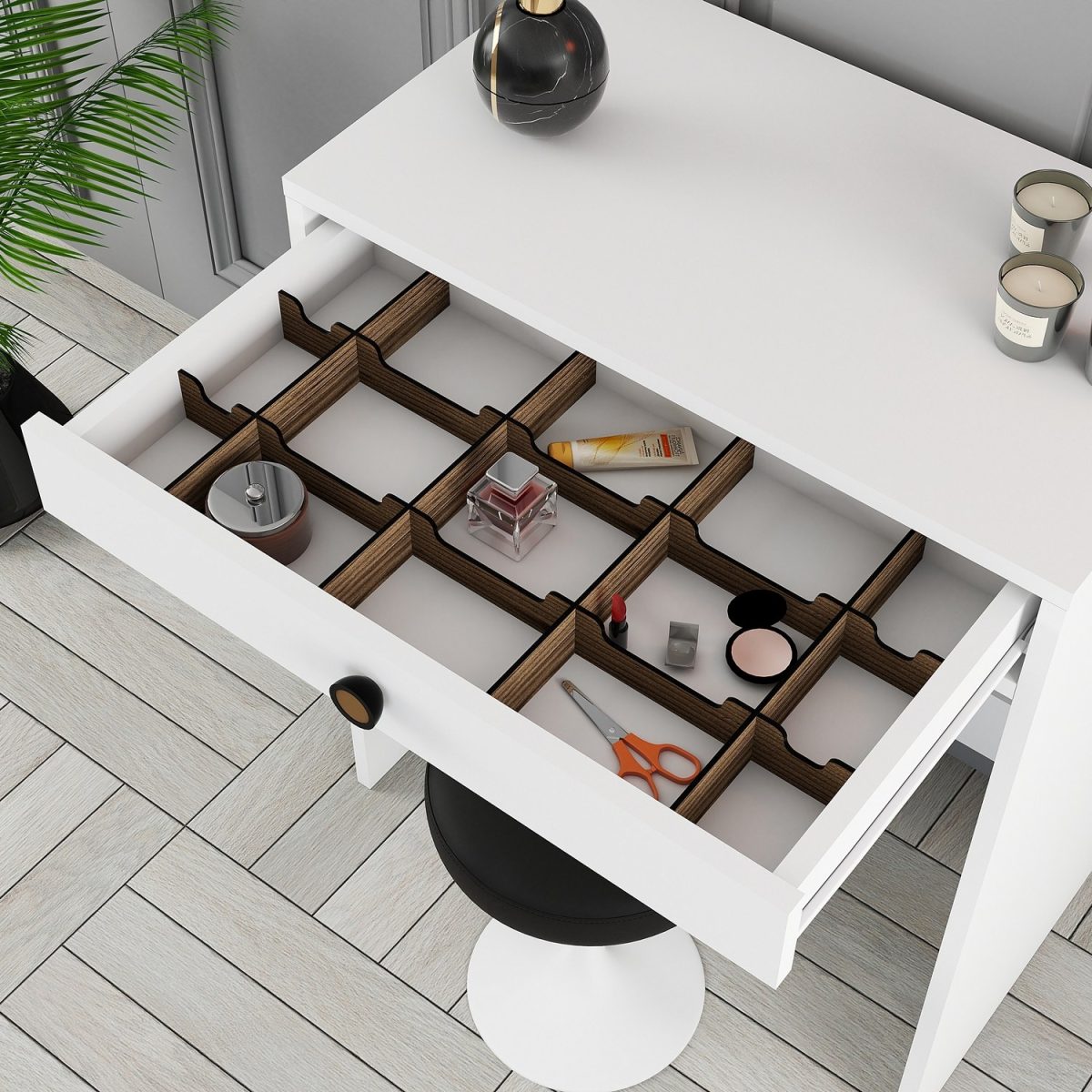 Lizbon Mirror - White – Шминкерница - Image 4