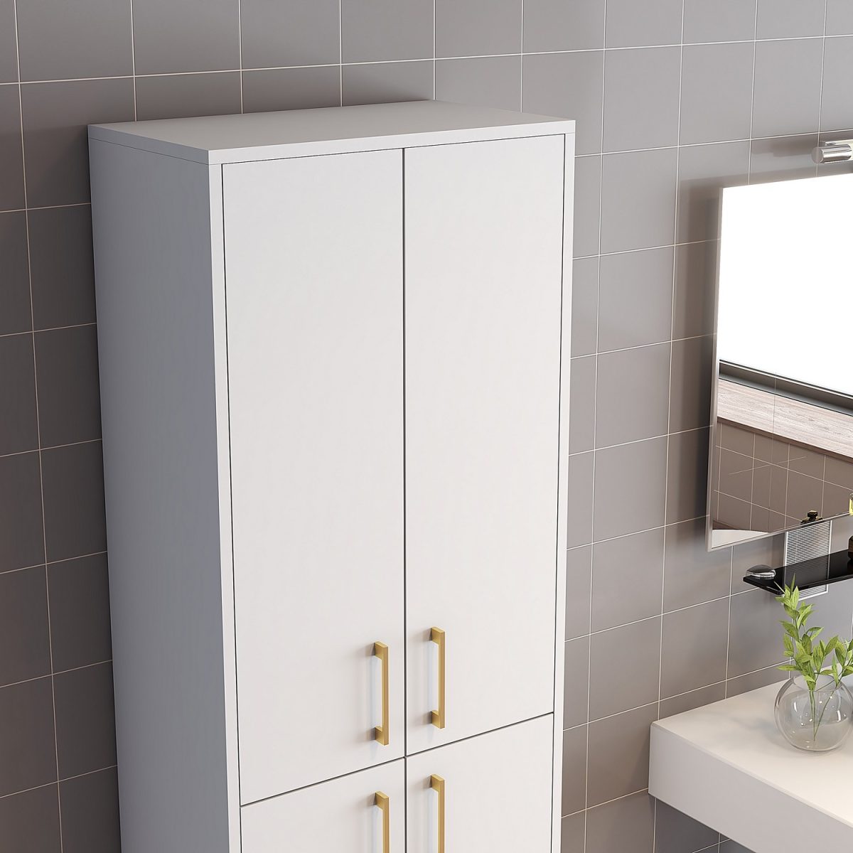 Berlin A - White, Gold – Повеќе наменска комода - Image 4