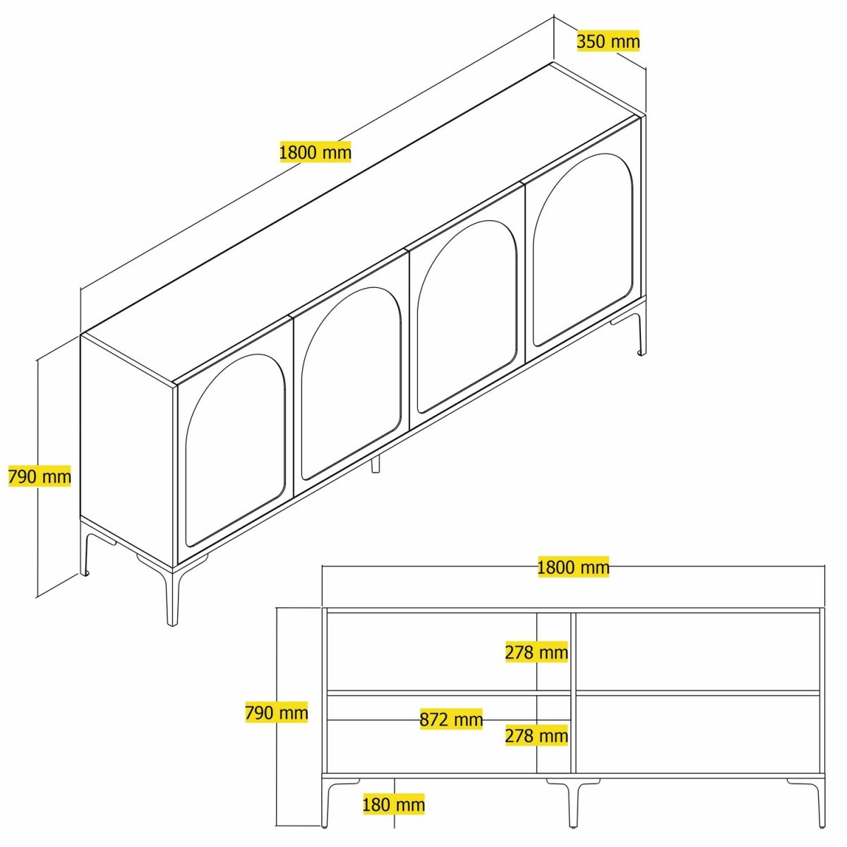Lyon 79 - White, Black – Конзола - Image 7