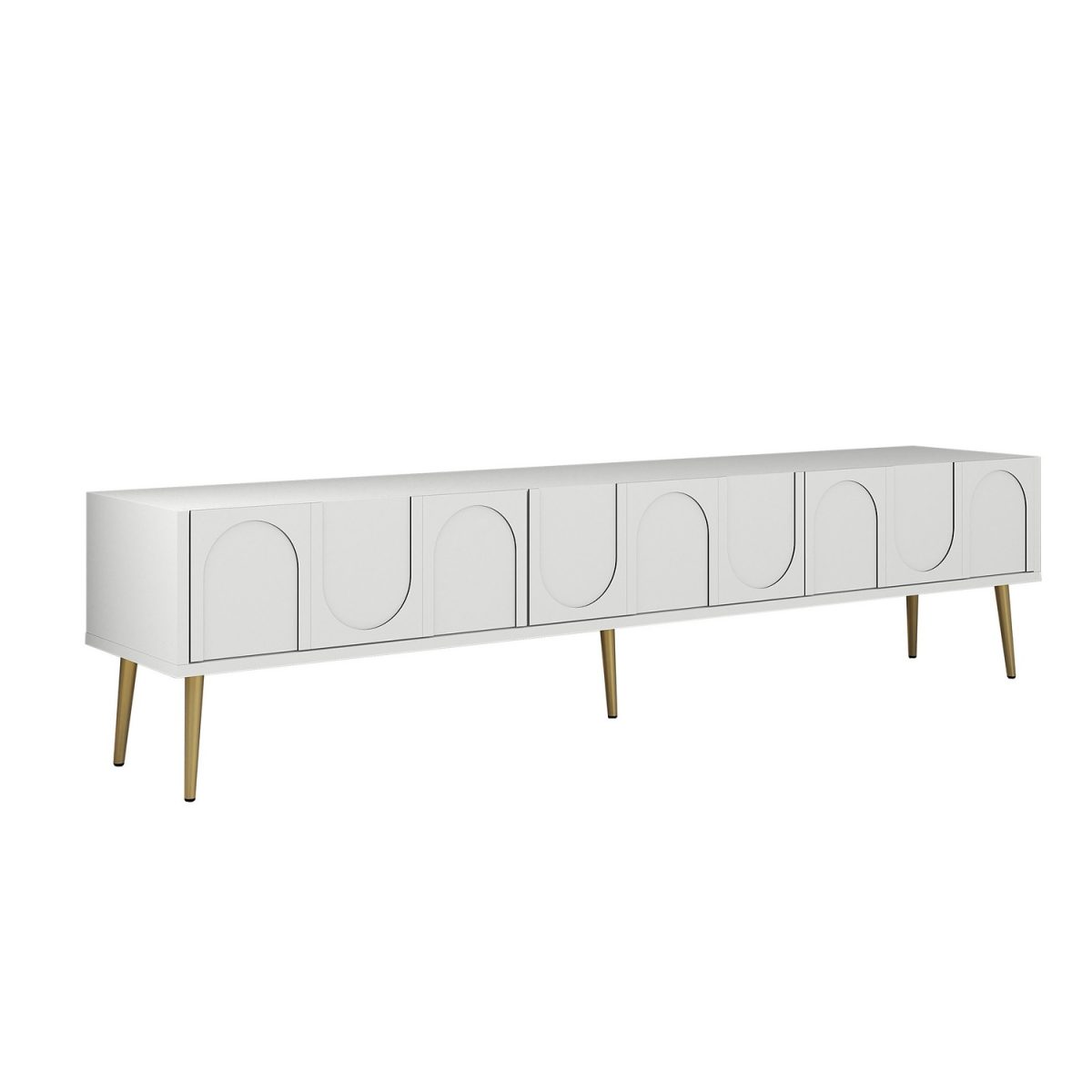 Lyon 43 - White, Gold – ТВ комода - Image 5