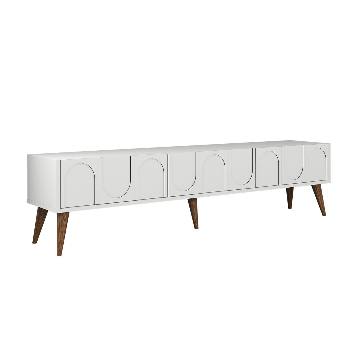 Lyon 44 - White, Walnut – ТВ комода - Image 5