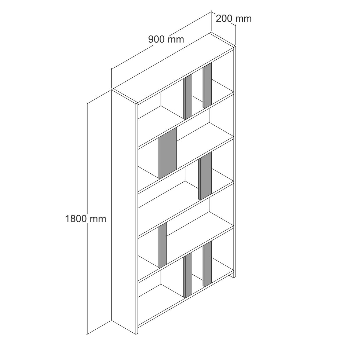 Lima - Travertine – Полица за книги - Image 5