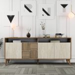 Milan - Walnut, Travertine – Конзола