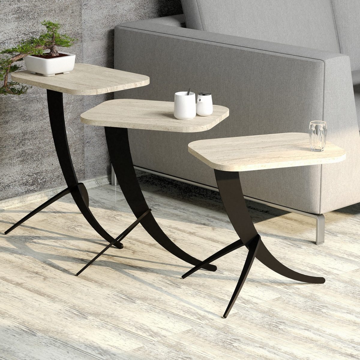 Pion 3 - Travertine – Табела за гнездење (3 парчиња) - Image 2