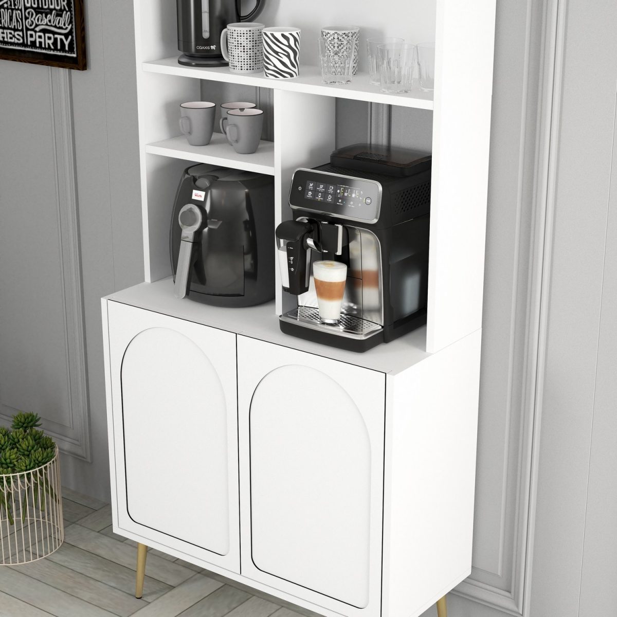 Lyon 80 - White, Gold – Кабинет за кафе бар - Image 4