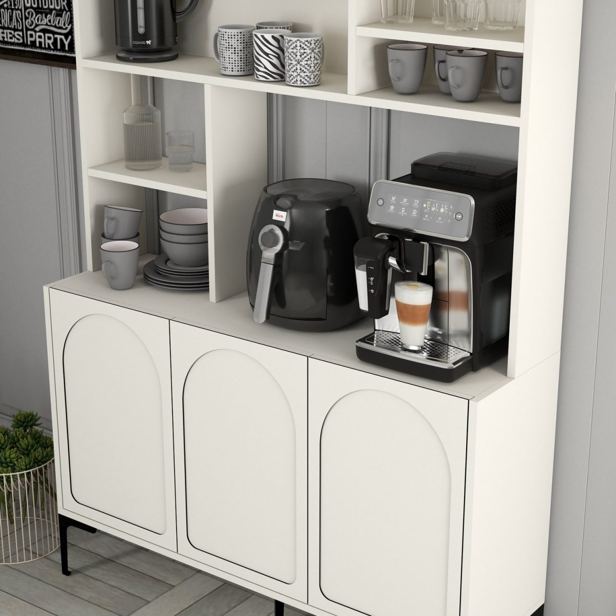 Lyon 120 - Cream, Black – Кабинет за кафе бар - Image 4