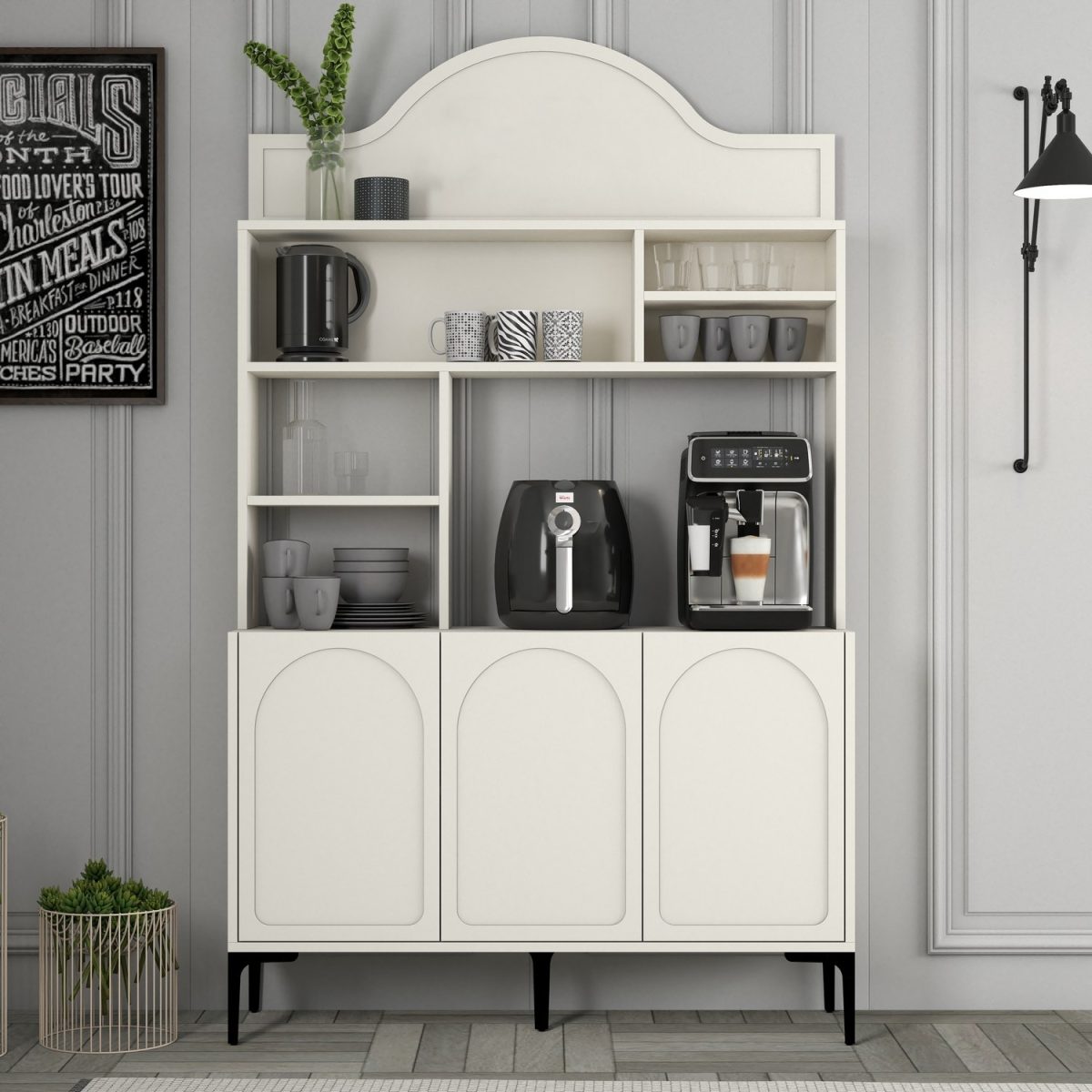 Lyon 120 - Cream, Black – Кабинет за кафе бар - Image 5