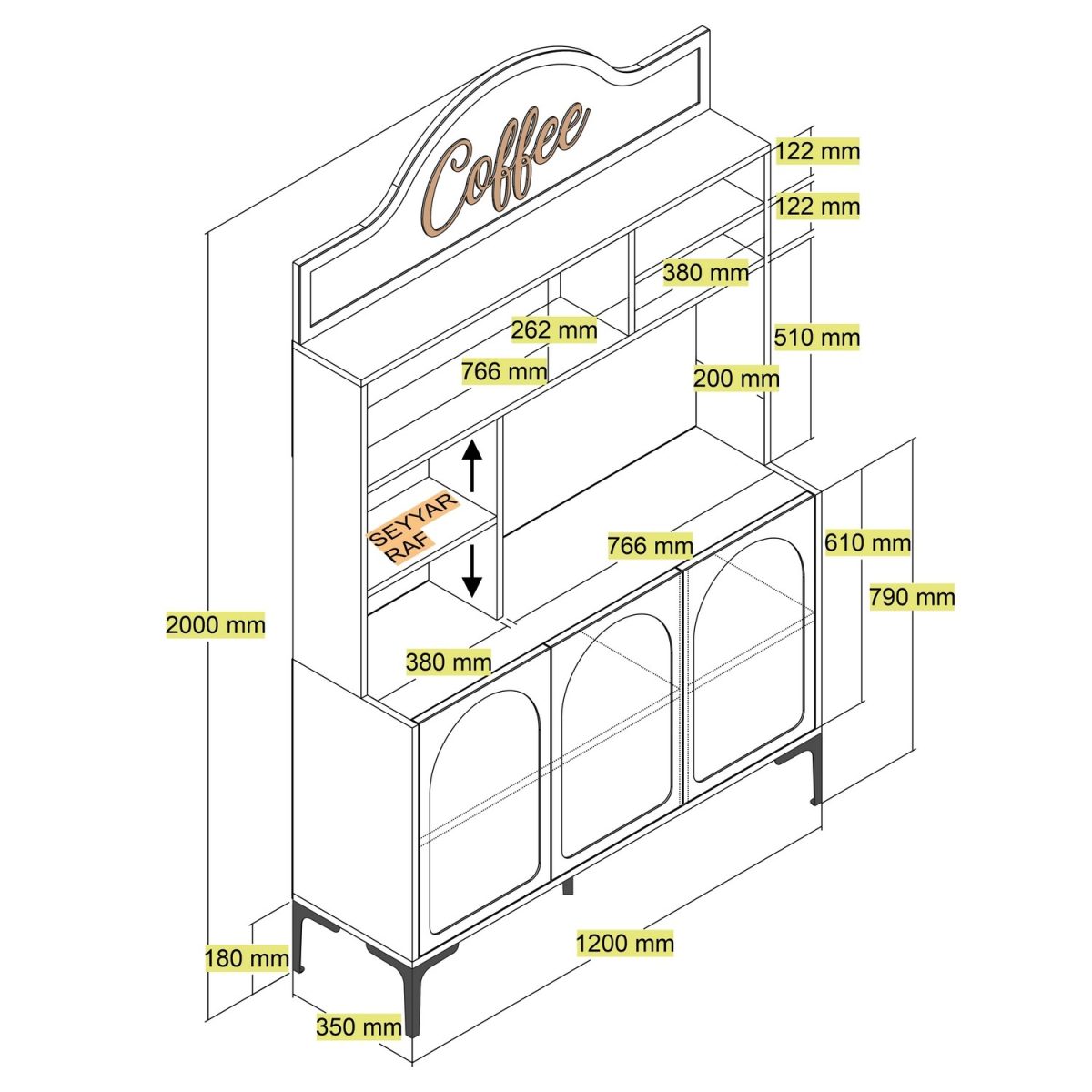 Lyon 120 - Atlas, Black – Кабинет за кафе бар - Image 7