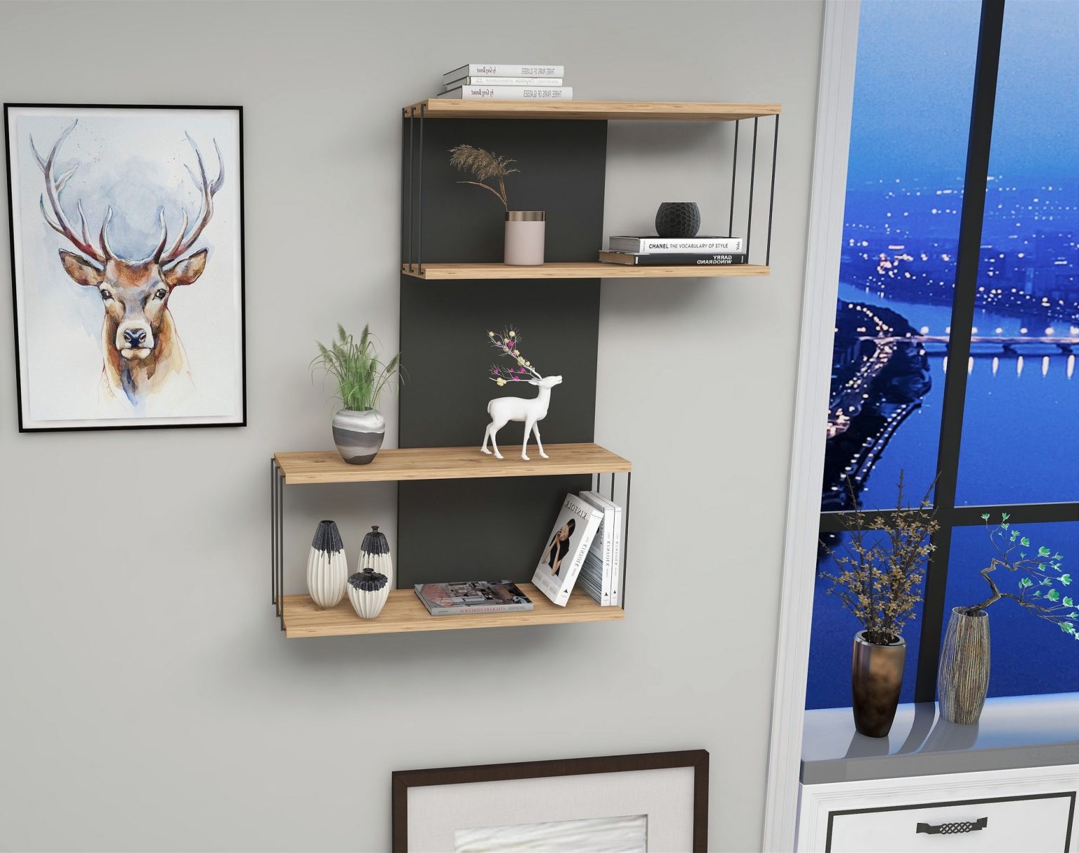 Destan - Anthracite, Pine – Ѕидна полица - Image 2