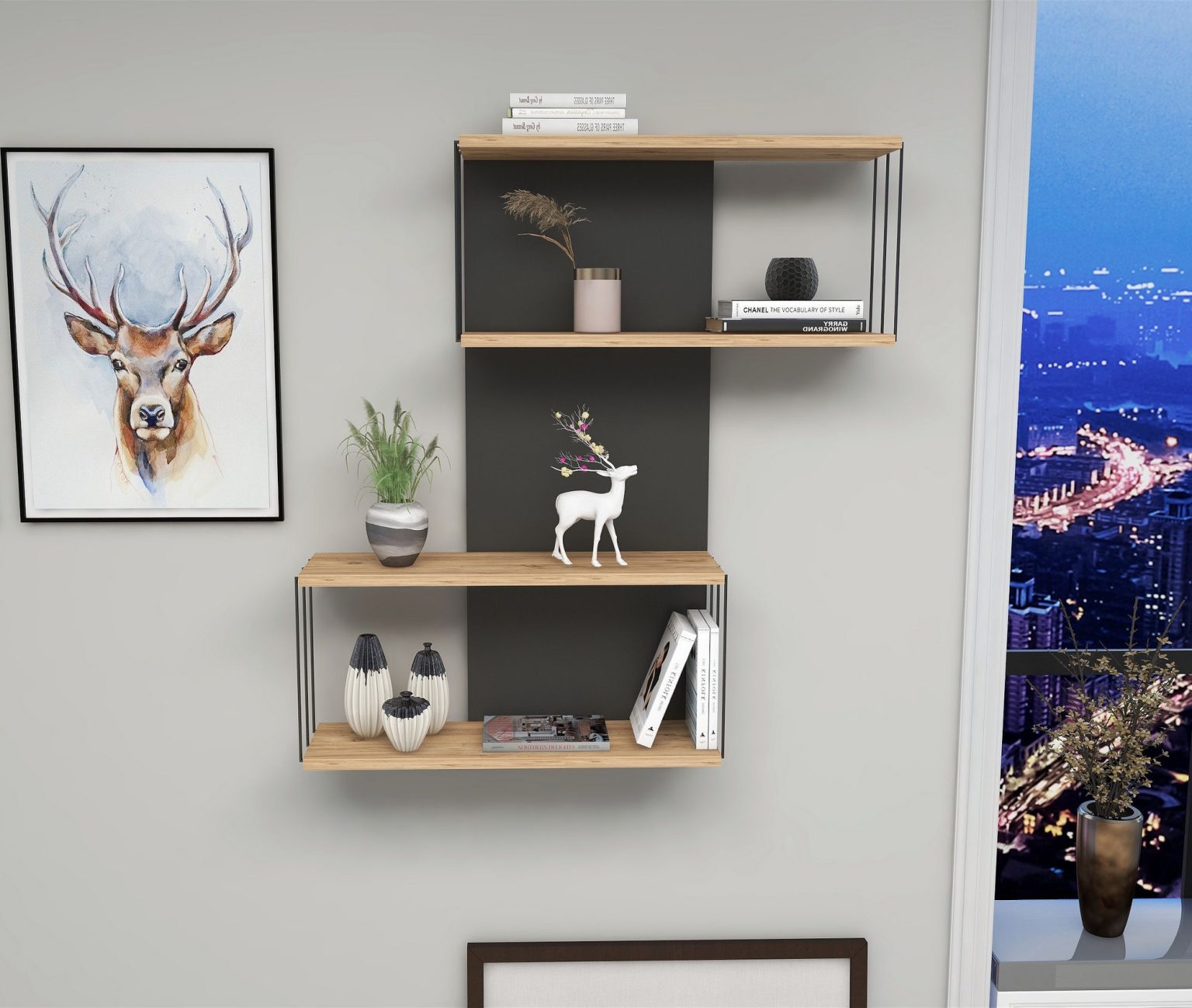 Destan - Anthracite, Pine – Ѕидна полица - Image 3