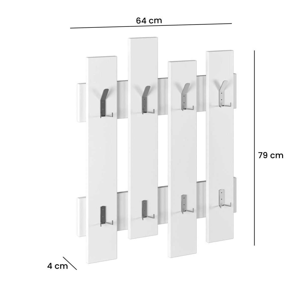 Wave - White – Кука на ѕид - Image 6