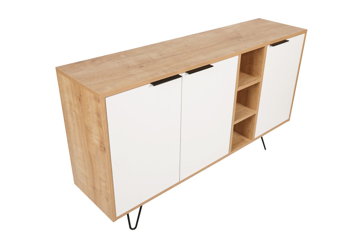Clara Console - Oak, White – Конзола - Image 11