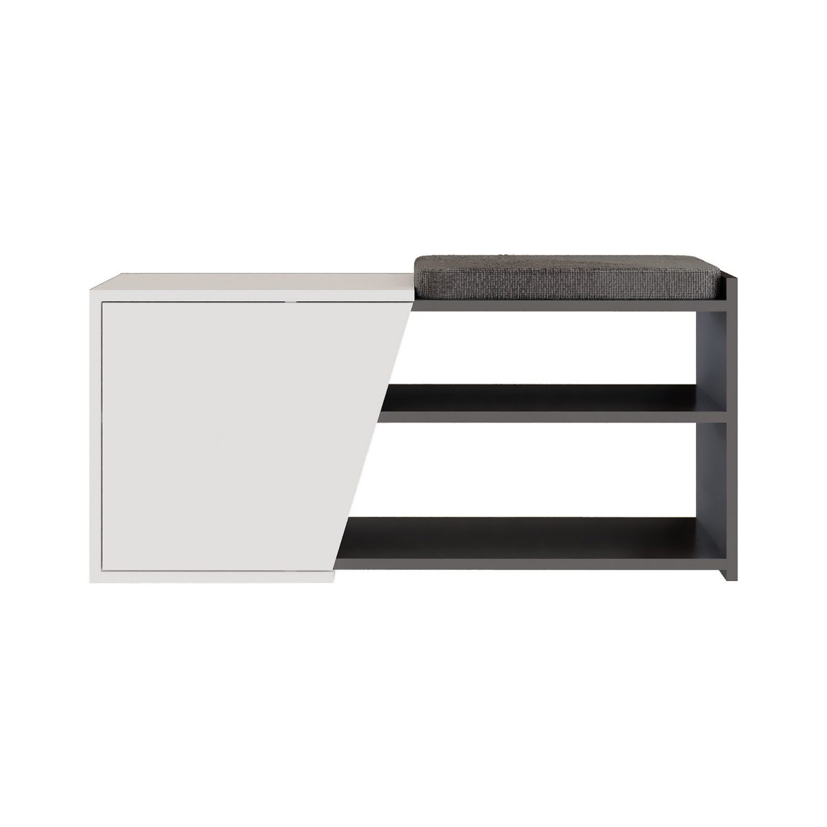 Fiona Bench - Anthracite, White – Чевларник - Image 3