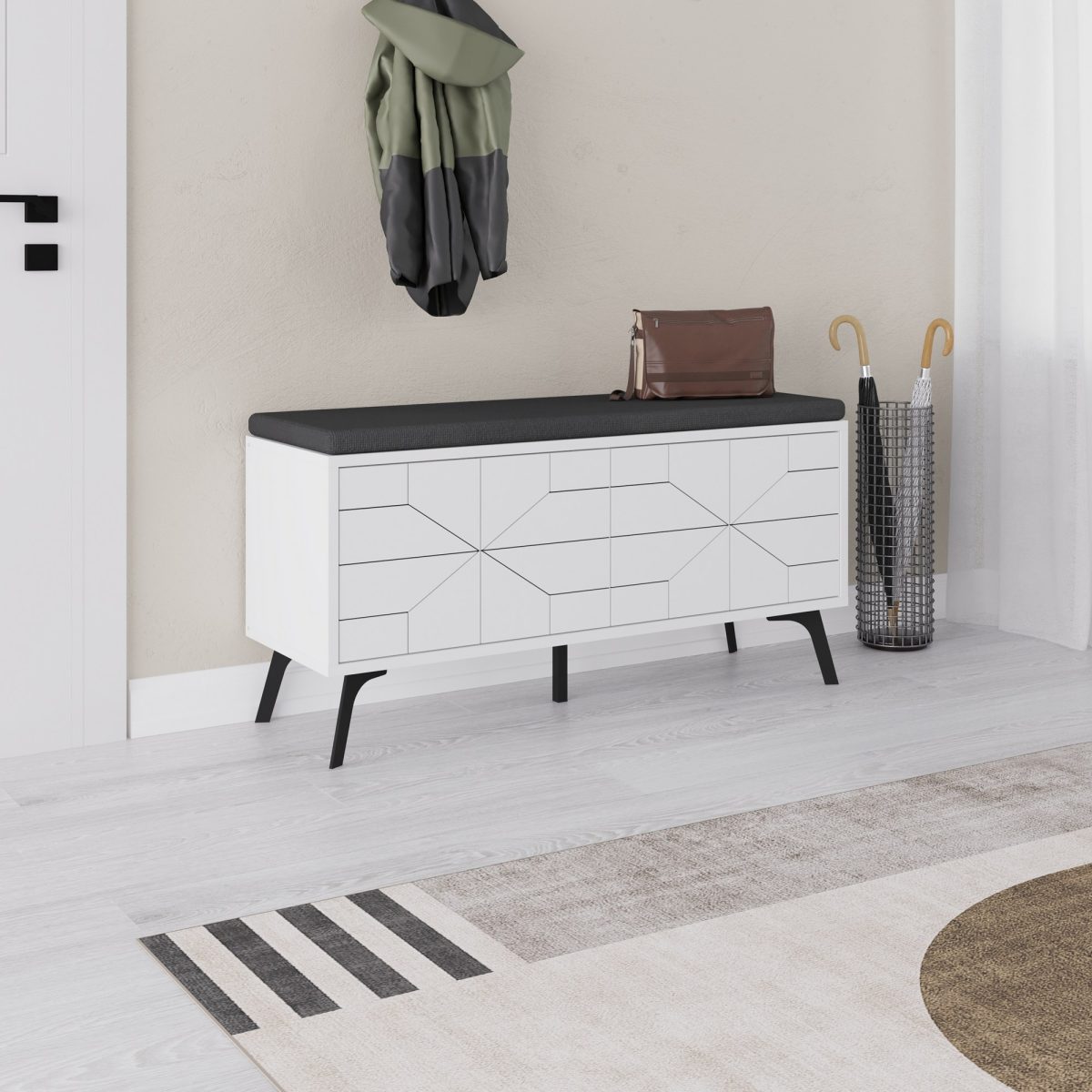 Dune Bench - White – Чевларник - Image 3