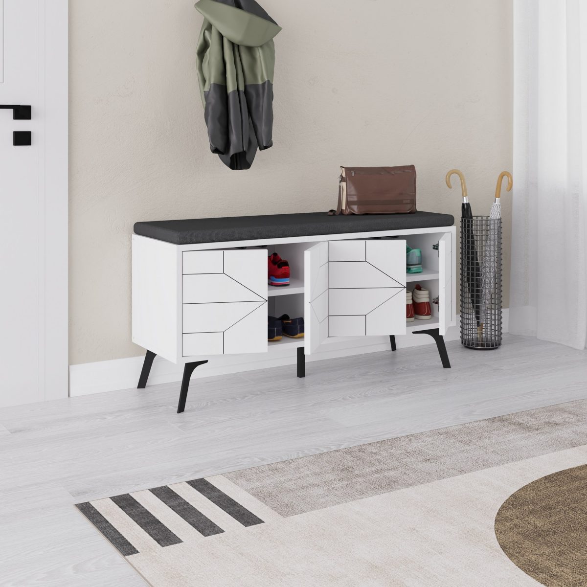 Dune Bench - White – Чевларник - Image 4