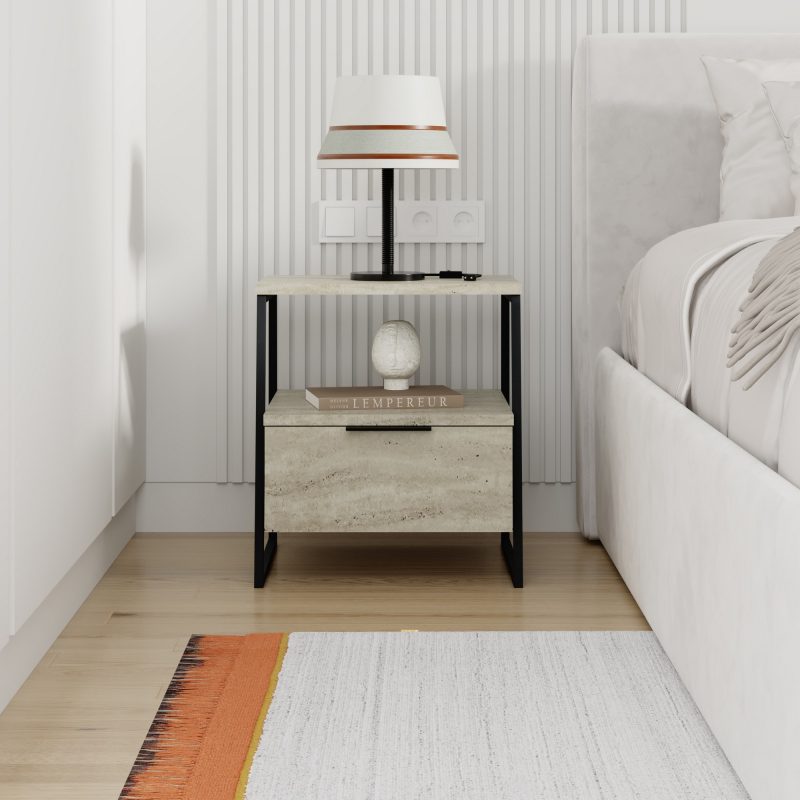 Pal - Travertine – Ноќна масичка