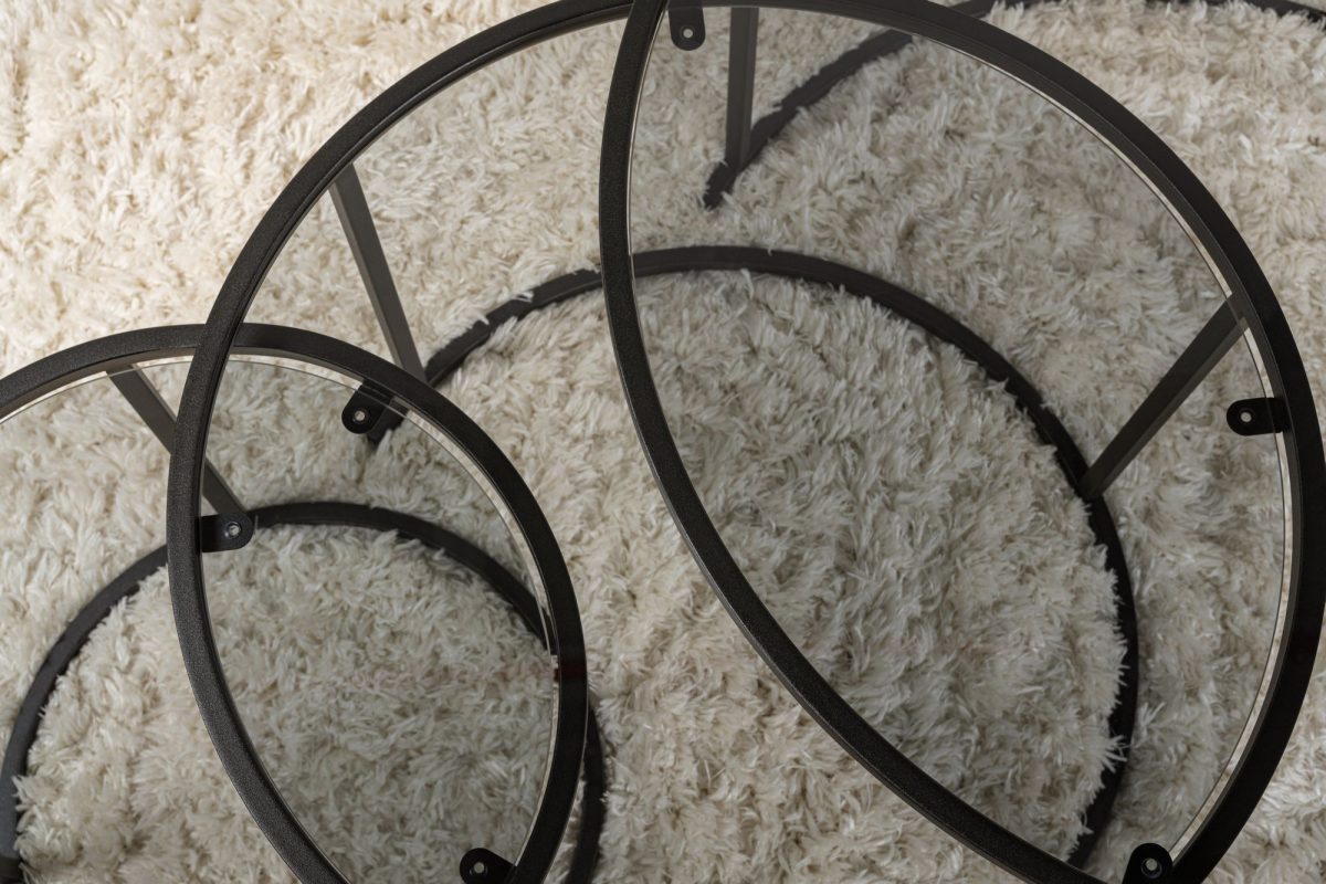 Aurum - 80, 60, 42 - Black, Grey – Комплет масичка за кафе - Image 5