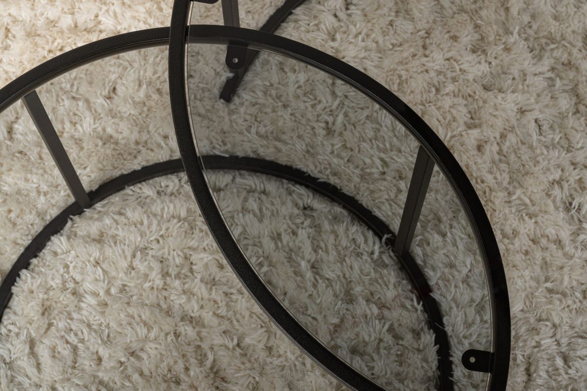 Aurum - 80, 60 - Black, Grey – Комплет масичка за кафе - Image 5