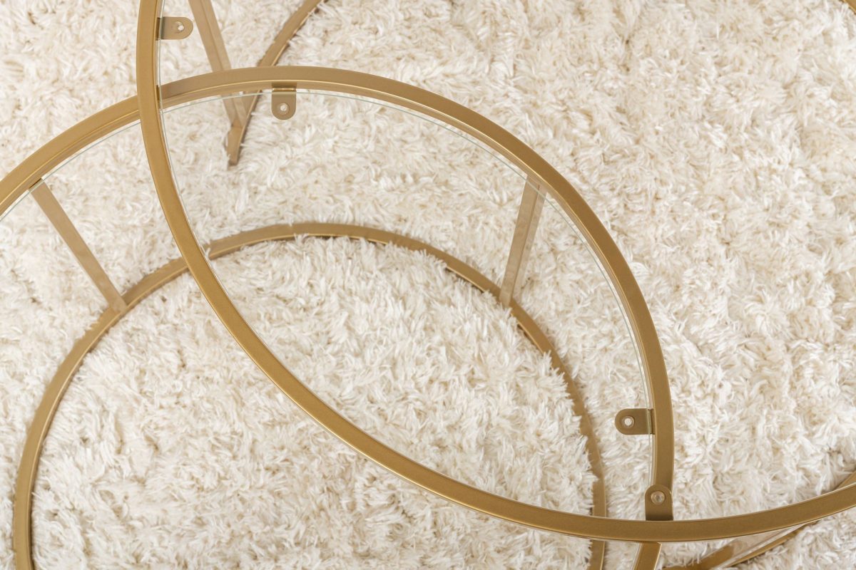 Aurum - 80, 60 - Gold, Transparent – Комплет масичка за кафе - Image 5