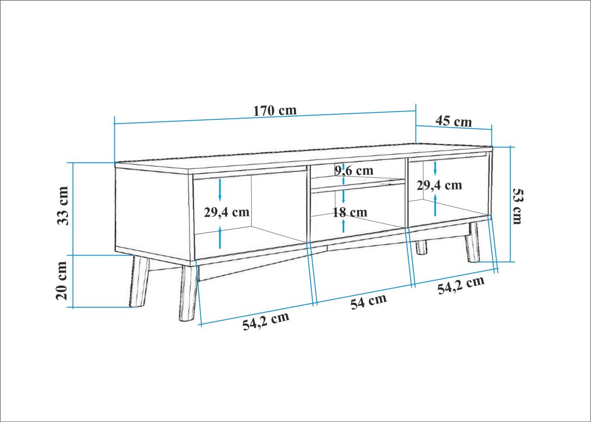 Vina - Walnut – ТВ комода - Image 8