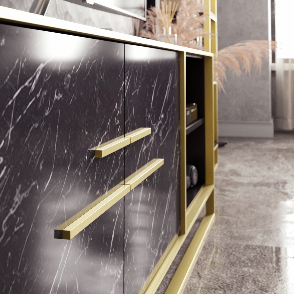 Polka - Black – ТВ комода - Image 3