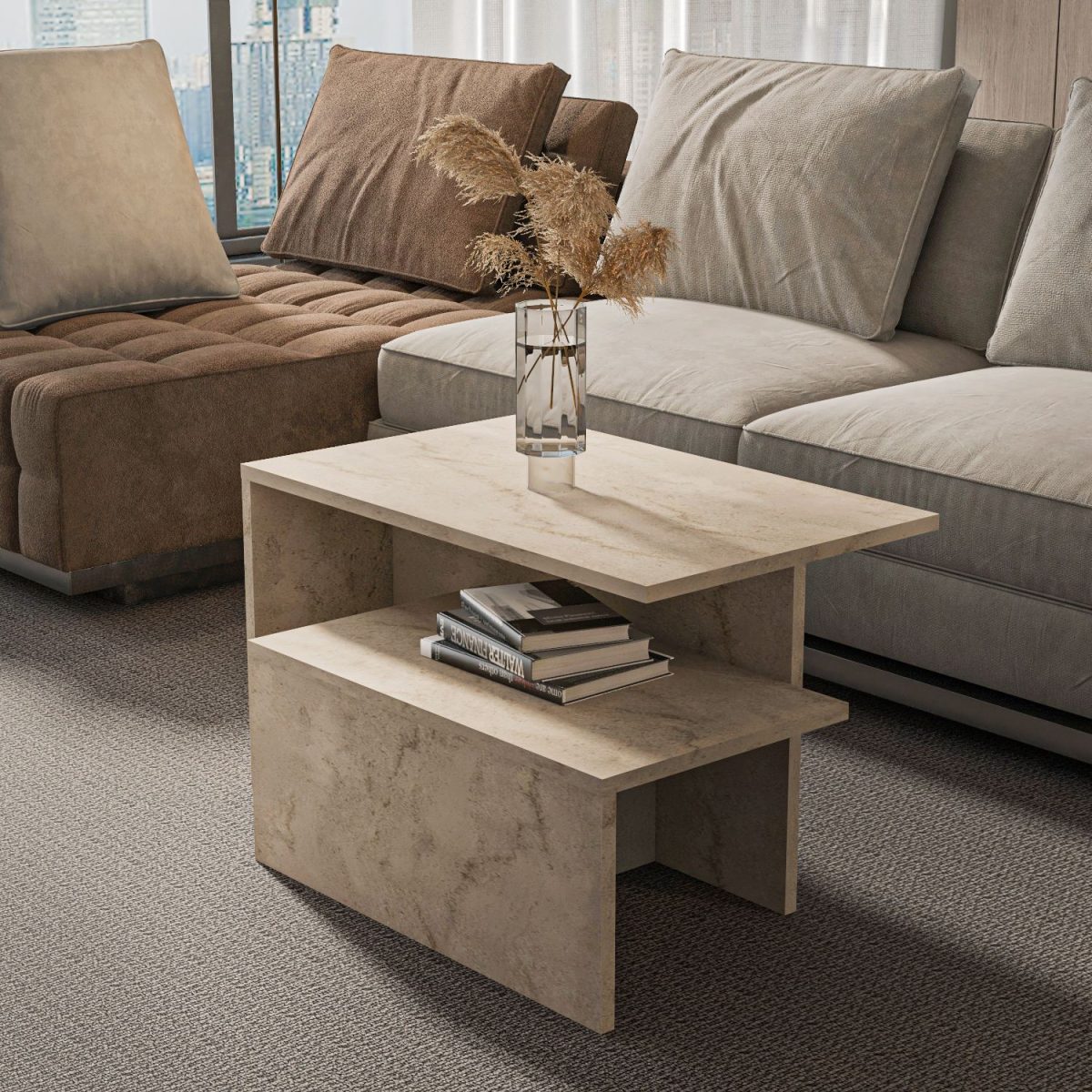 Twins - Travertine – Табела за гнездење (2 парчиња) - Image 2